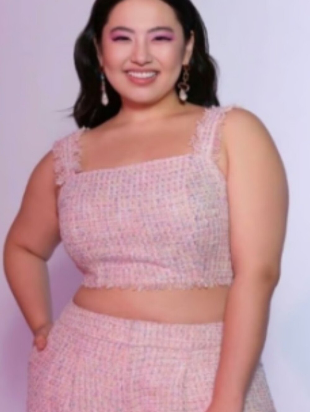 Eloquii Tweed Crop Top